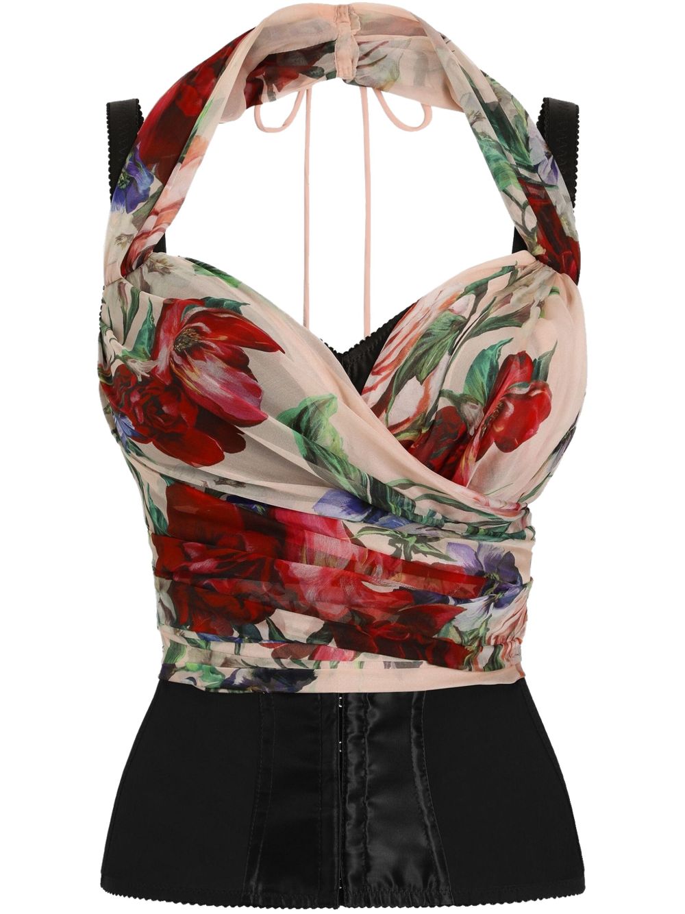 DOLCE & GABBANA Floral Bustier Mini Top for Women