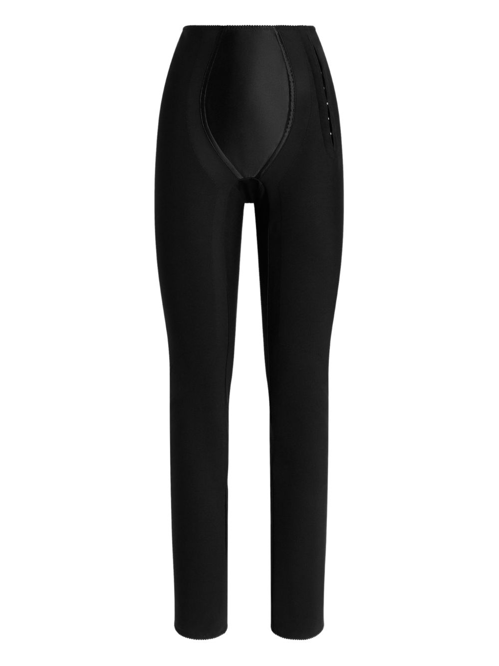 DOLCE & GABBANA Elegant Stretch Satin Leggings - Women's Size S