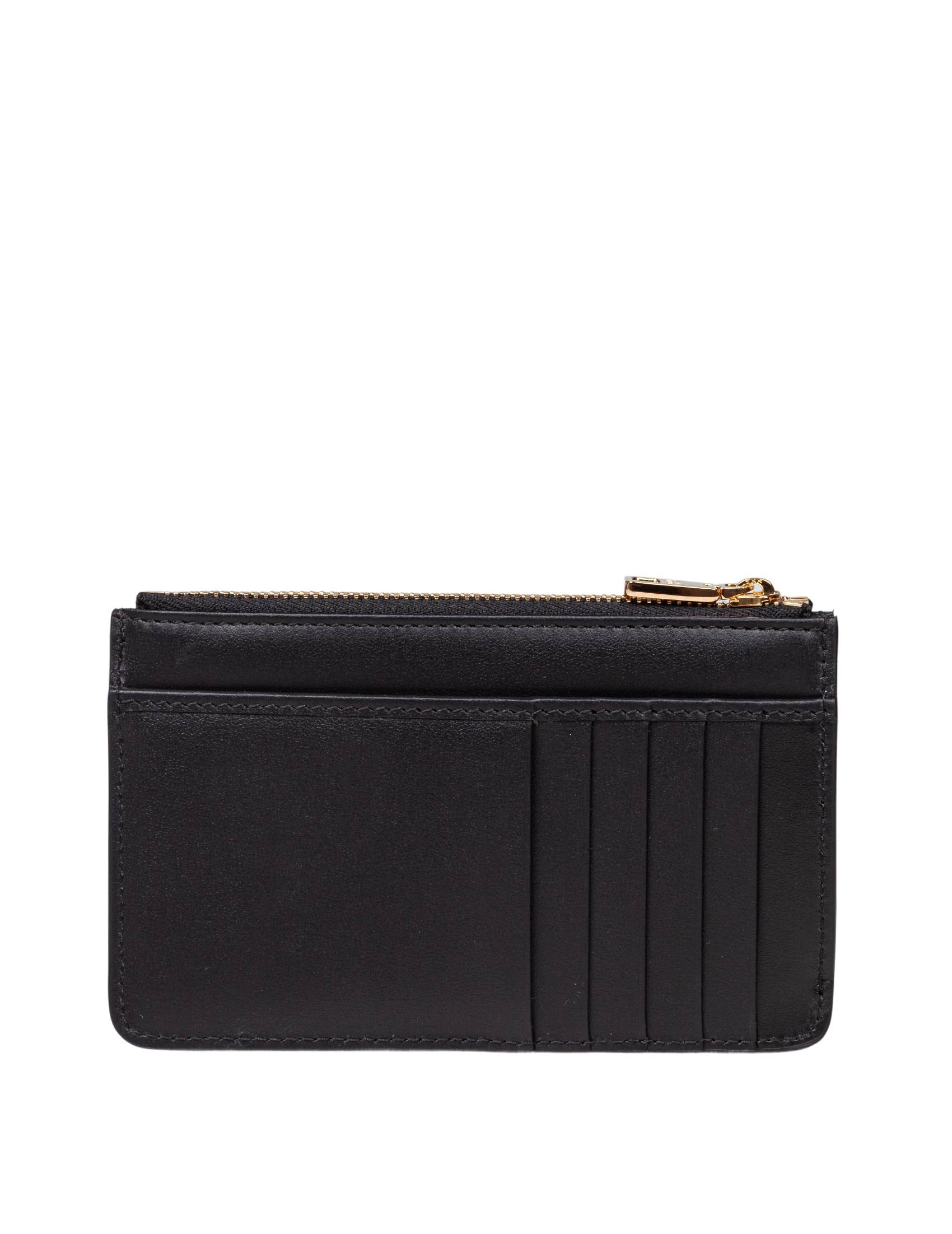 DOLCE & GABBANA Mini Leather Card Holder with DG Logo