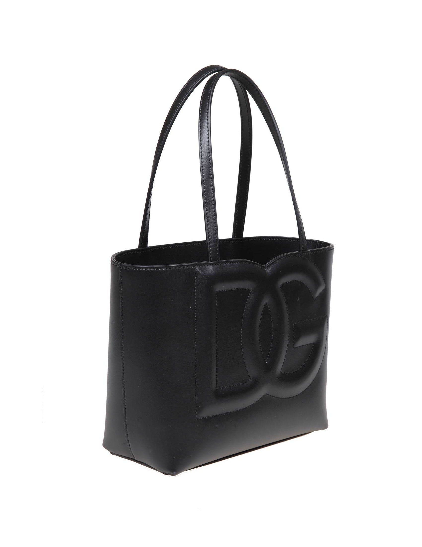 DOLCE & GABBANA Mini Shopping Handbag with DG Logo