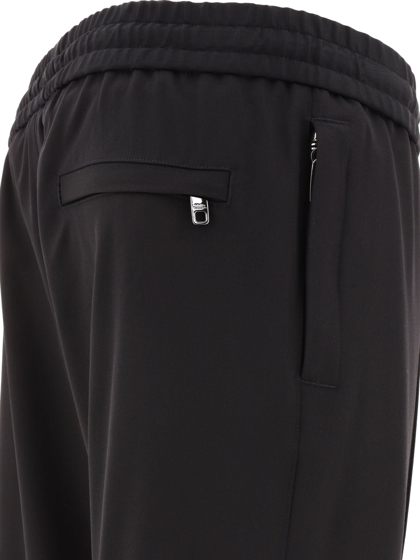 DOLCE & GABBANA Luxury Tecno Drawstring Trousers for Men - Perfect for Spring Summer