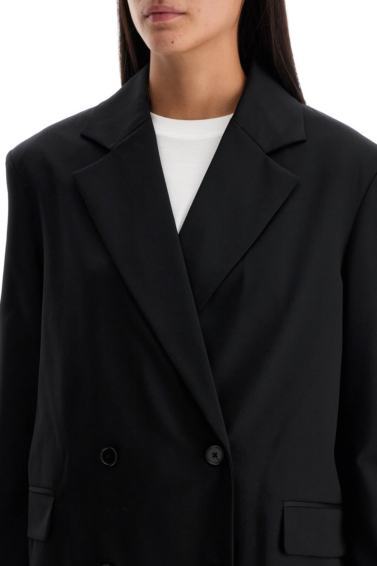 LOULOU Oversized Double-Breasted Blazer in Size S