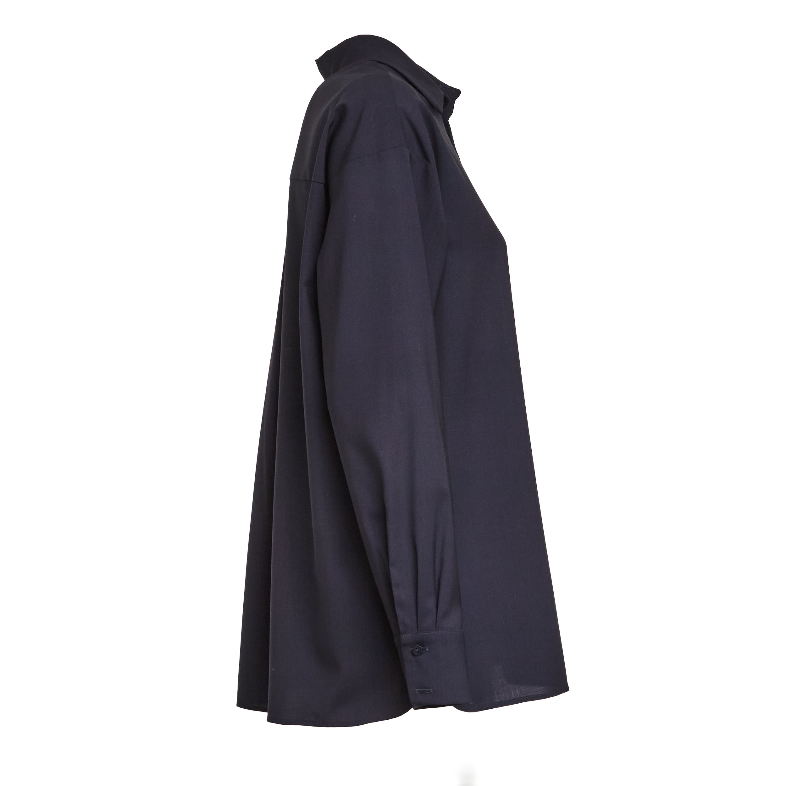 DONDUP Wool Poplin Button-Up Shirt for Women - Regular Fit