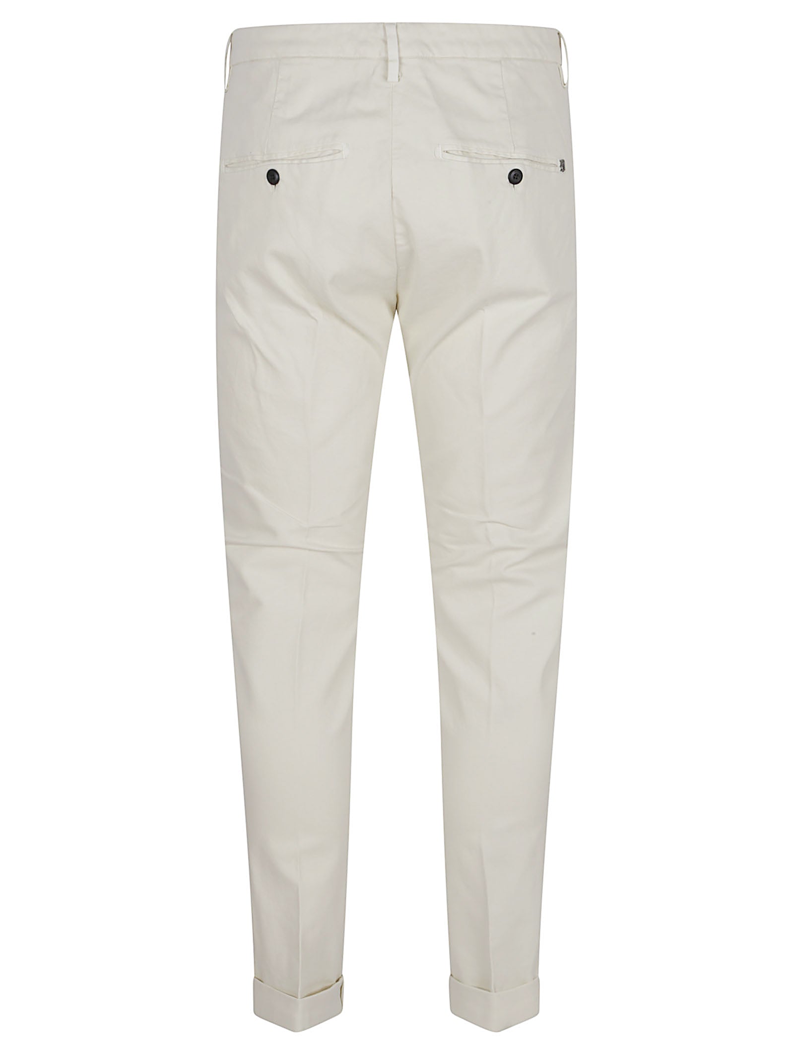 DONDUP Men's Low-Rise Trousers with Hidden Zip Closure
