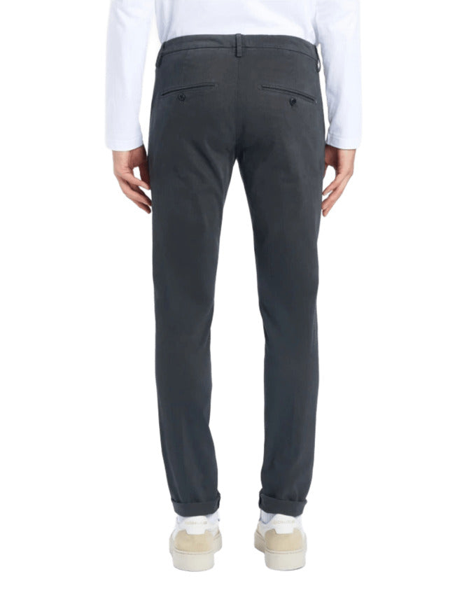 DONDUP Slim Fit Ankle-Length Trousers for Men