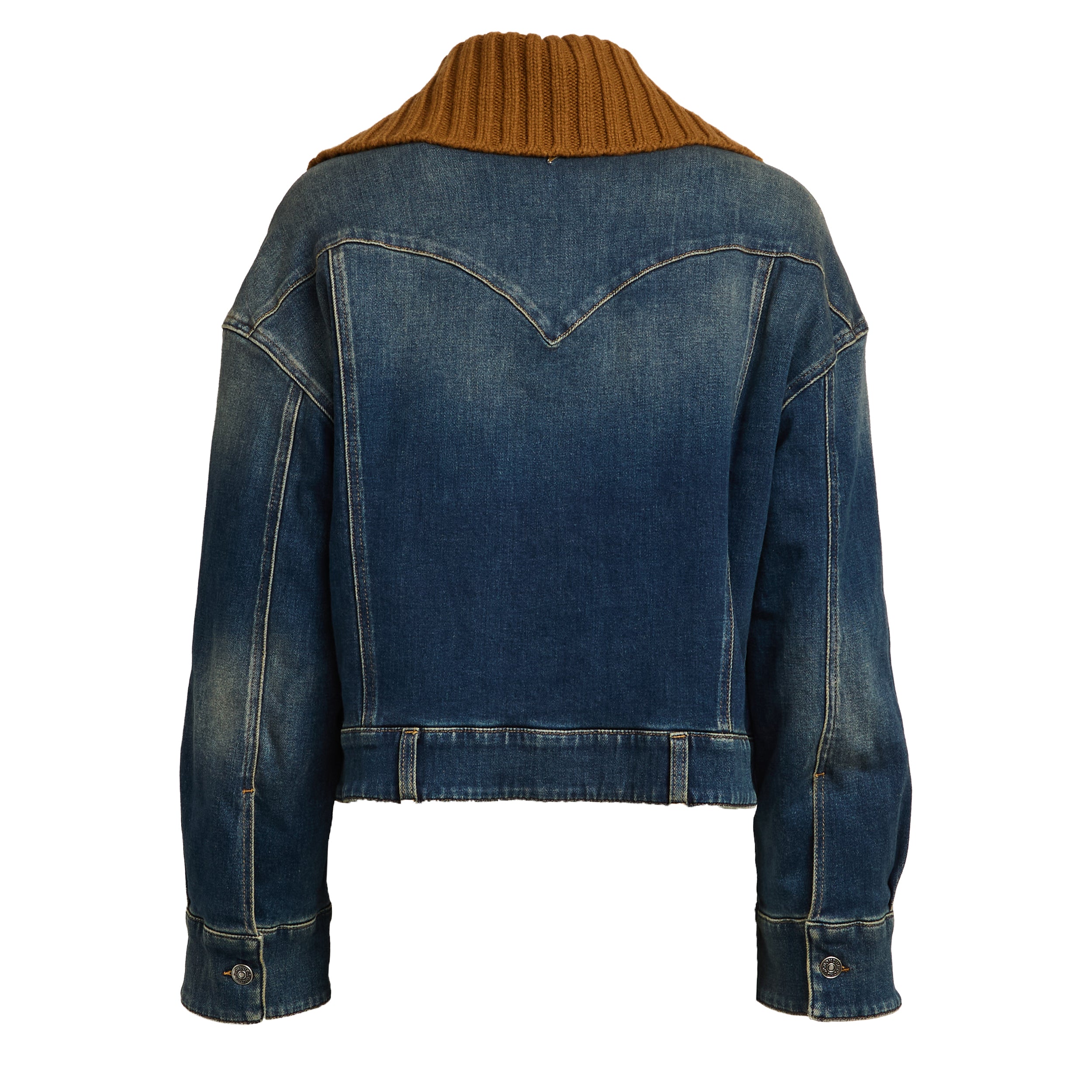 DONDUP Casual Denim Jacket with Contrasting Collar for Women