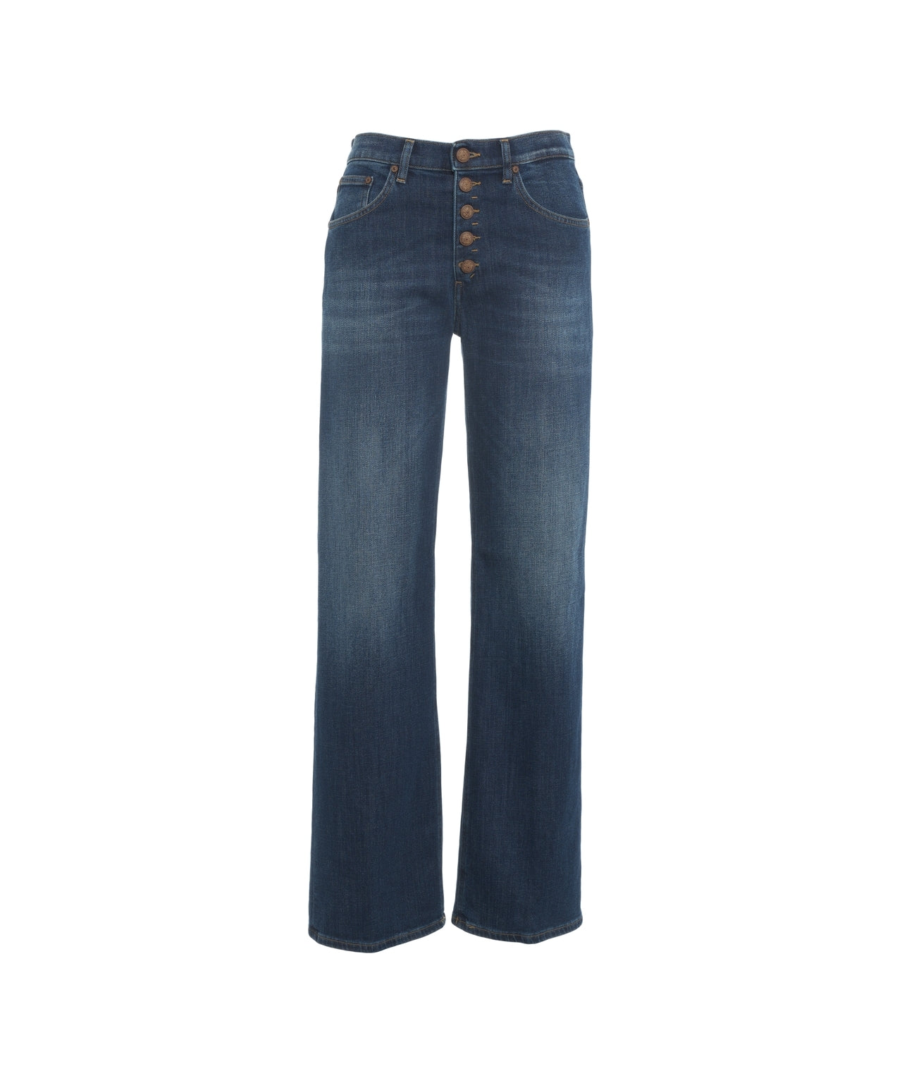 DONDUP Jaclyn Wide Leg Jeans - High Rise Fit