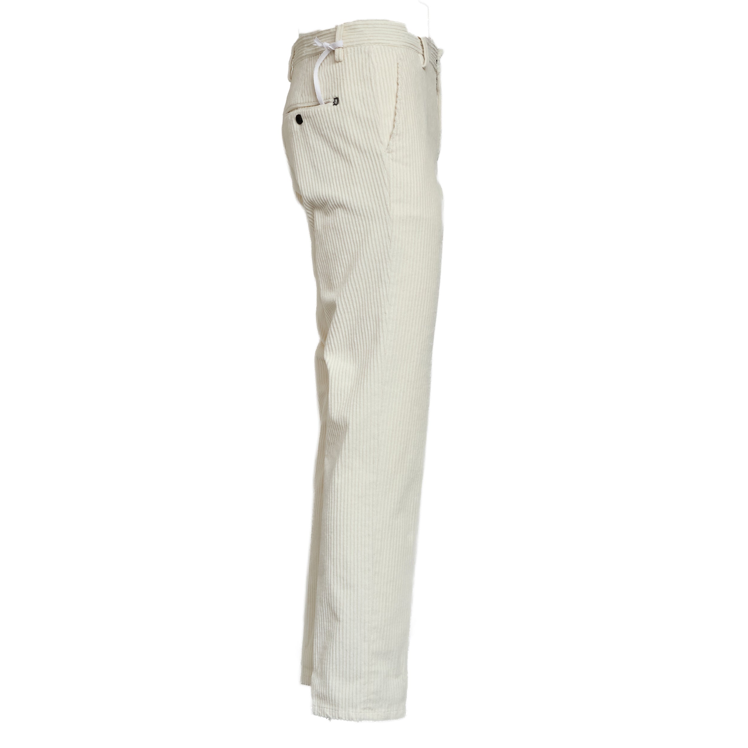 DONDUP Straight Leg Velour Trousers for Men