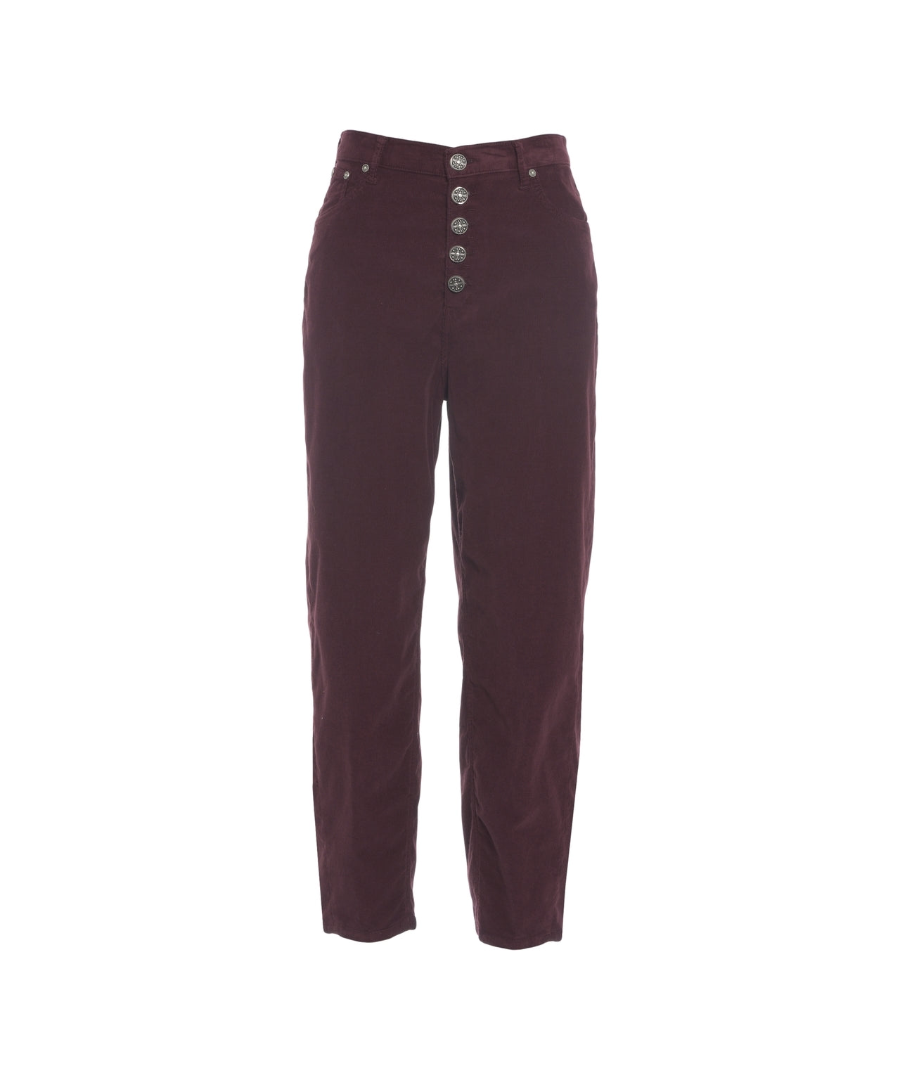 DONDUP High Waist Relaxed Fit Trousers
