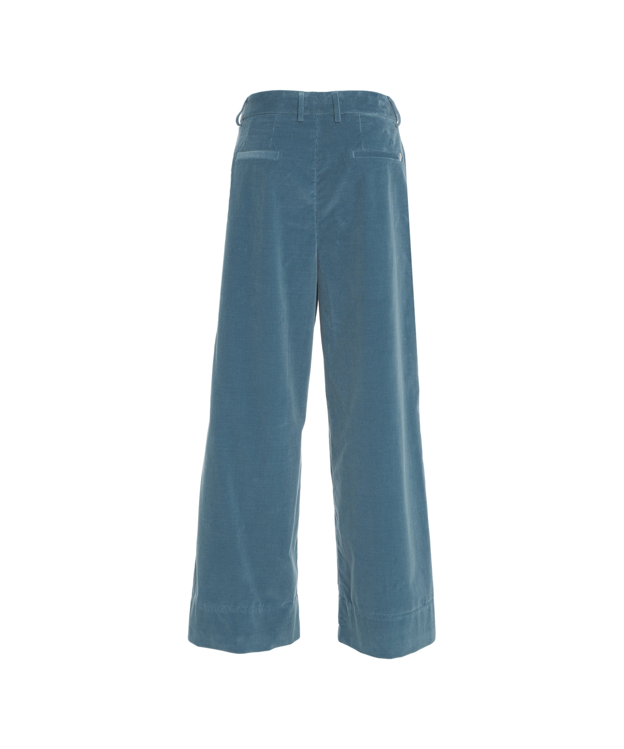 DONDUP High-Waisted Wide-Leg Pleated Trousers