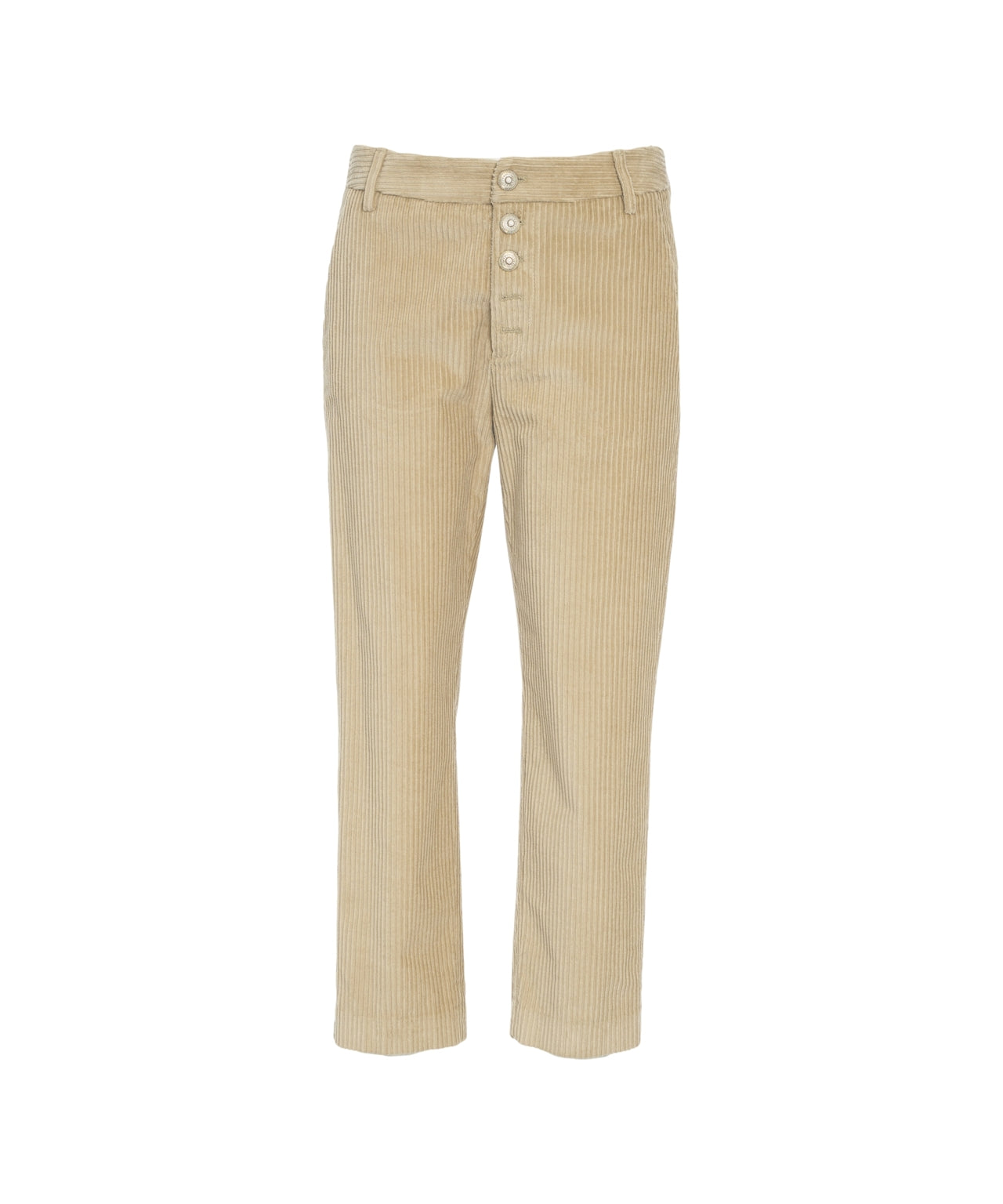 DONDUP Straight Cut Corduroy Trousers for Women