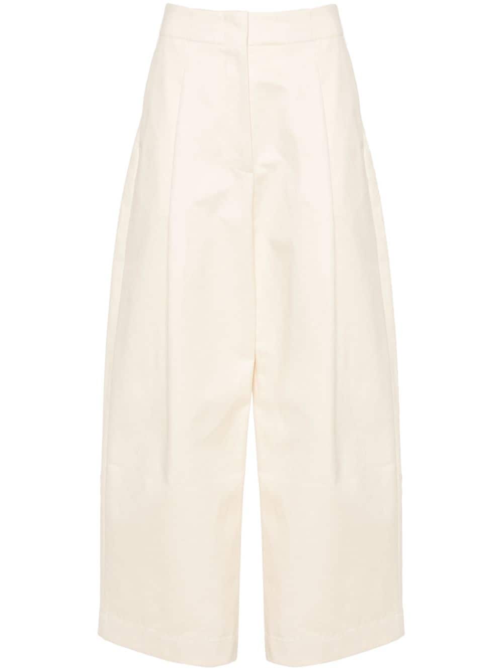 STUDIO NICHOLSON Wide-Leg Cropped Trousers