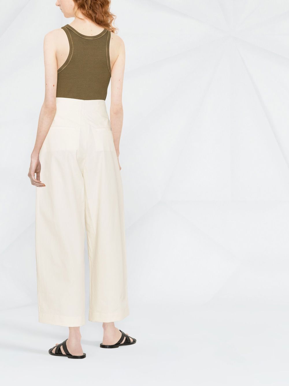 STUDIO NICHOLSON Wide-Leg Cropped Trousers