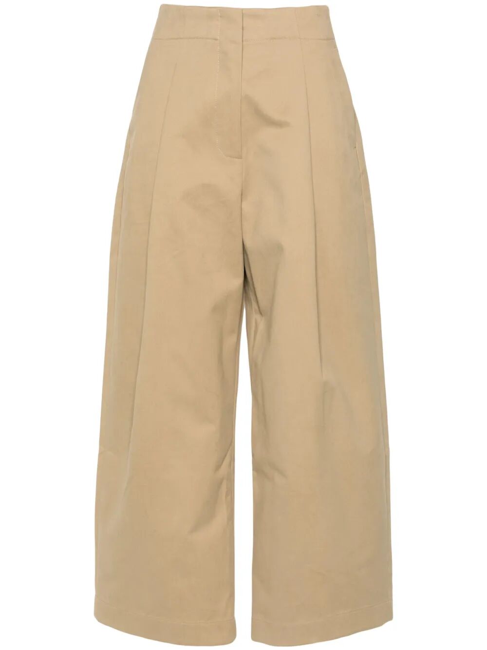 STUDIO NICHOLSON Volume Ankle Crop Trousers with Deep Pleats