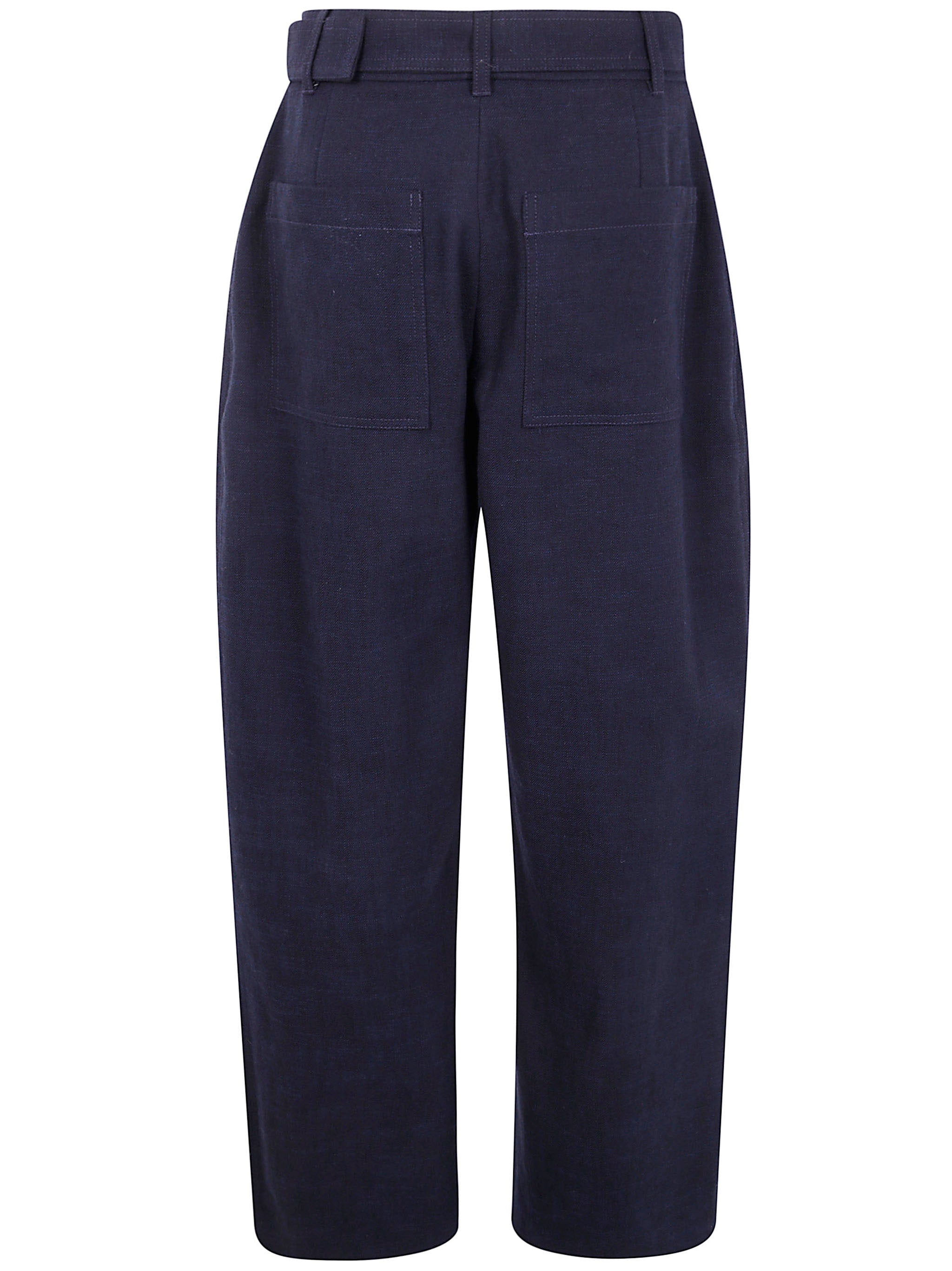 STUDIO NICHOLSON Belted Round Leg Pant