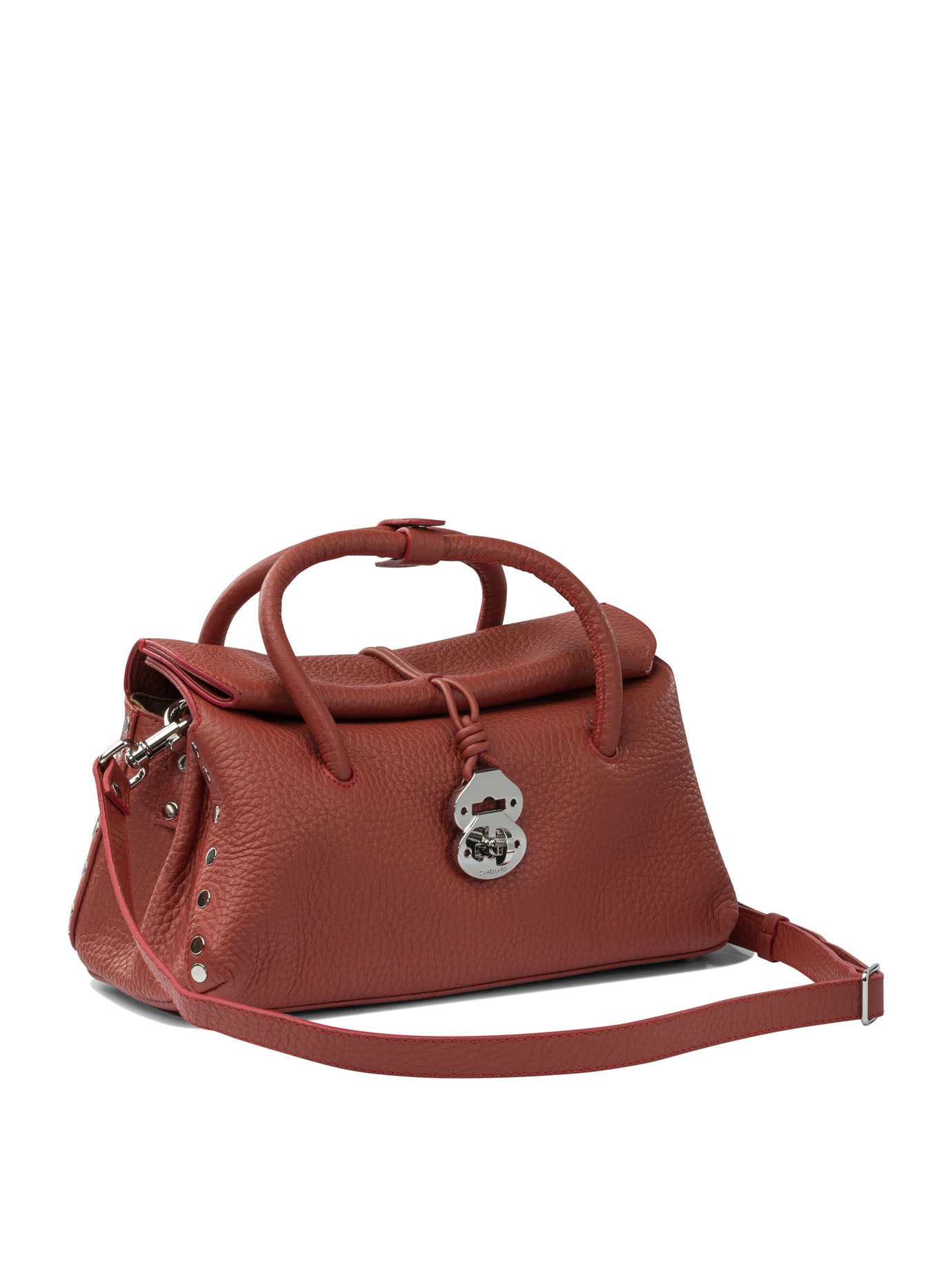 ZANELLATO Compact Handbag with Roll-Top Closure
