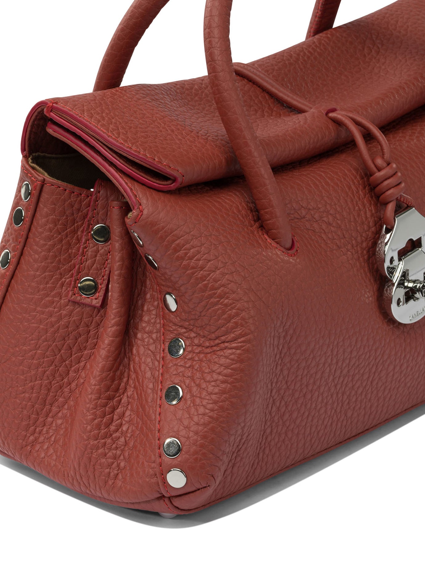 ZANELLATO Compact Handbag with Roll-Top Closure