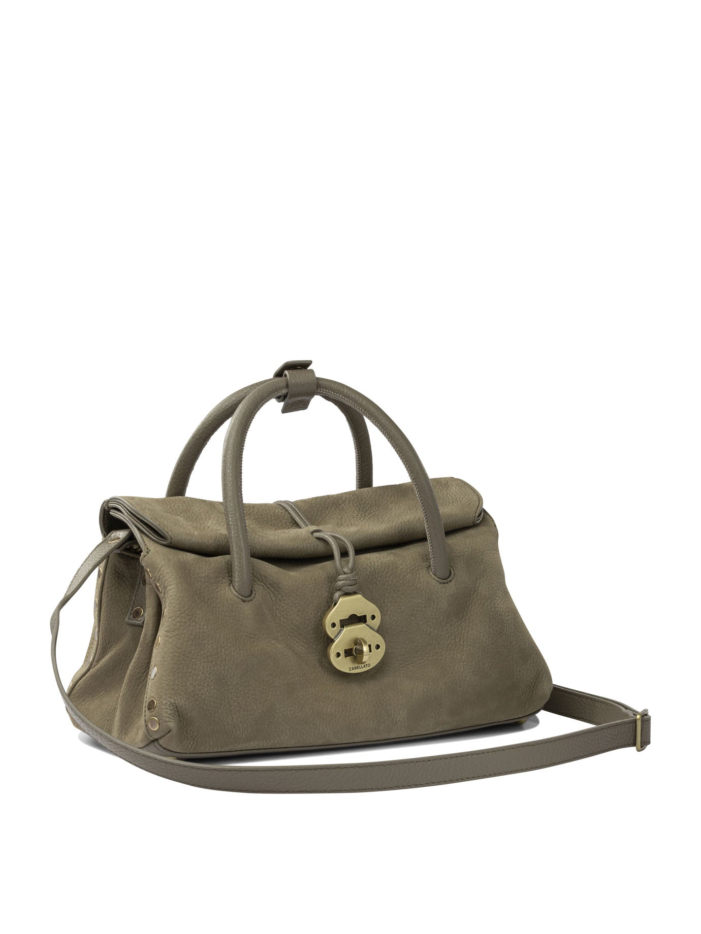 ZANELLATO Mini Structured Handbag with Adjustable Shoulder Strap