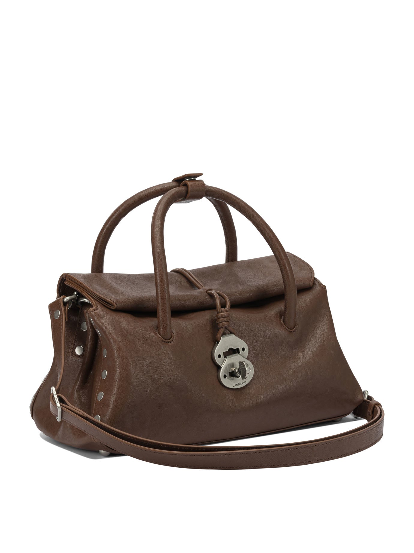 ZANELLATO Elegant Cow Leather Handbag - 32X17X15 CM