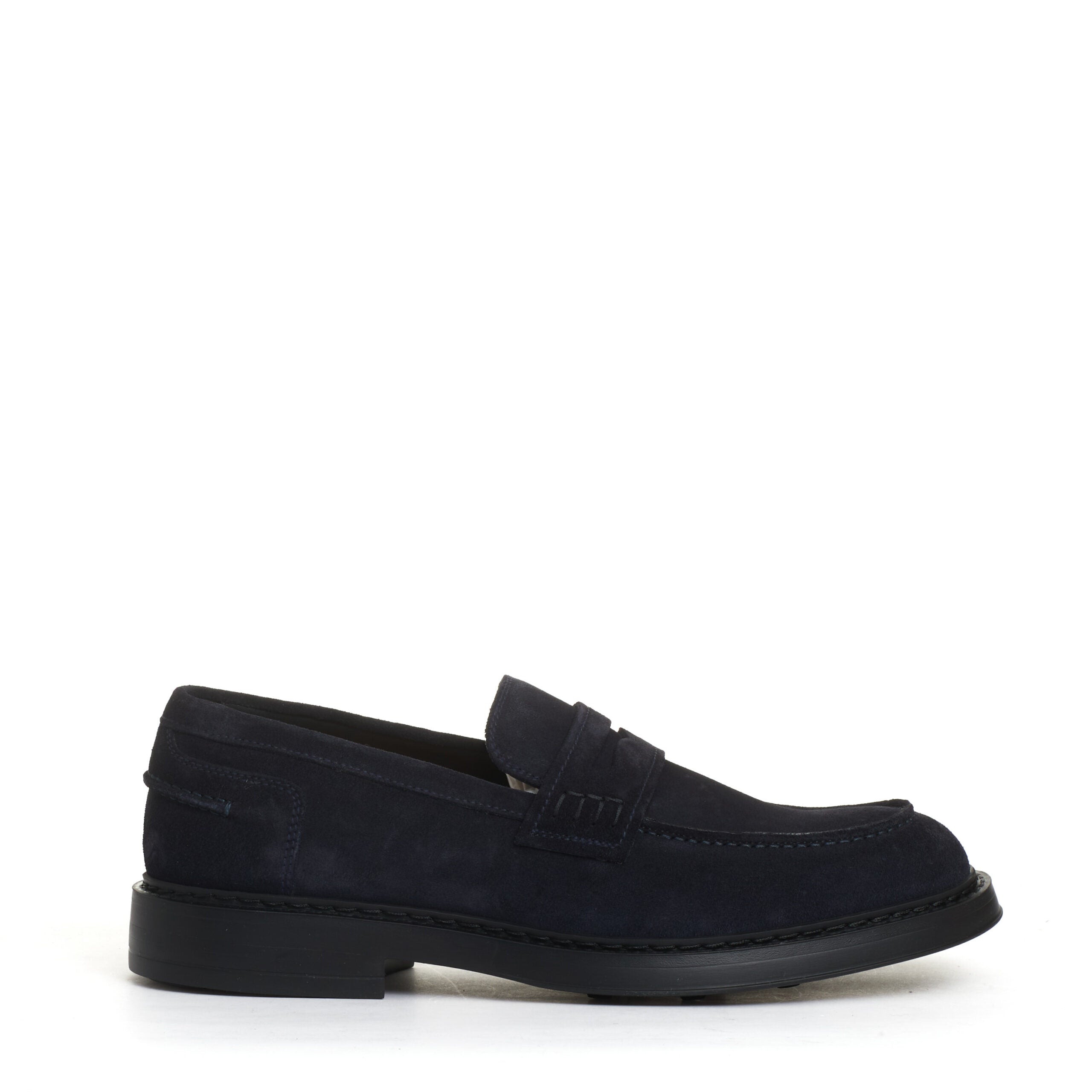DOUCAL'S Suede Loafers with Rubber Sole