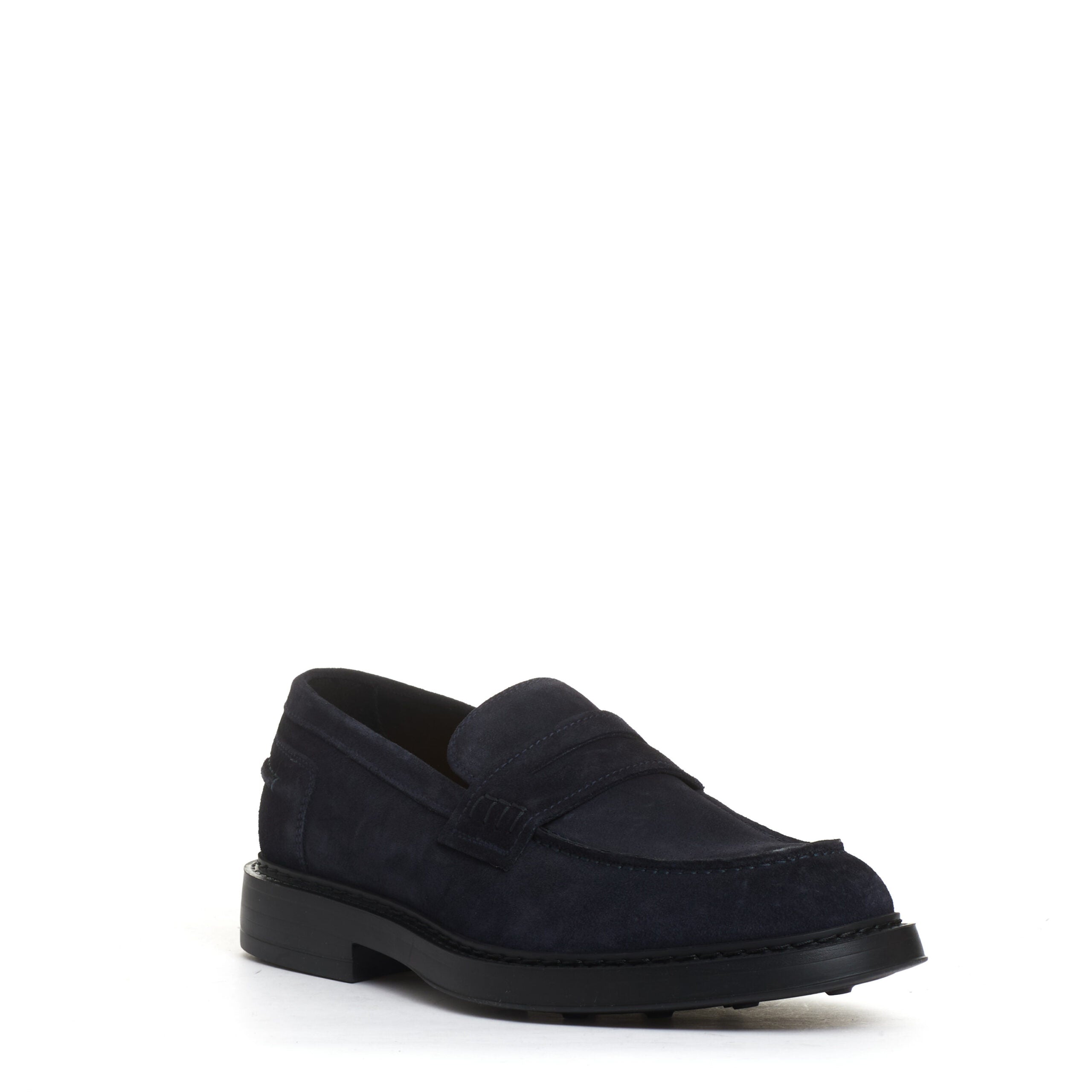 DOUCAL'S Suede Loafers with Rubber Sole