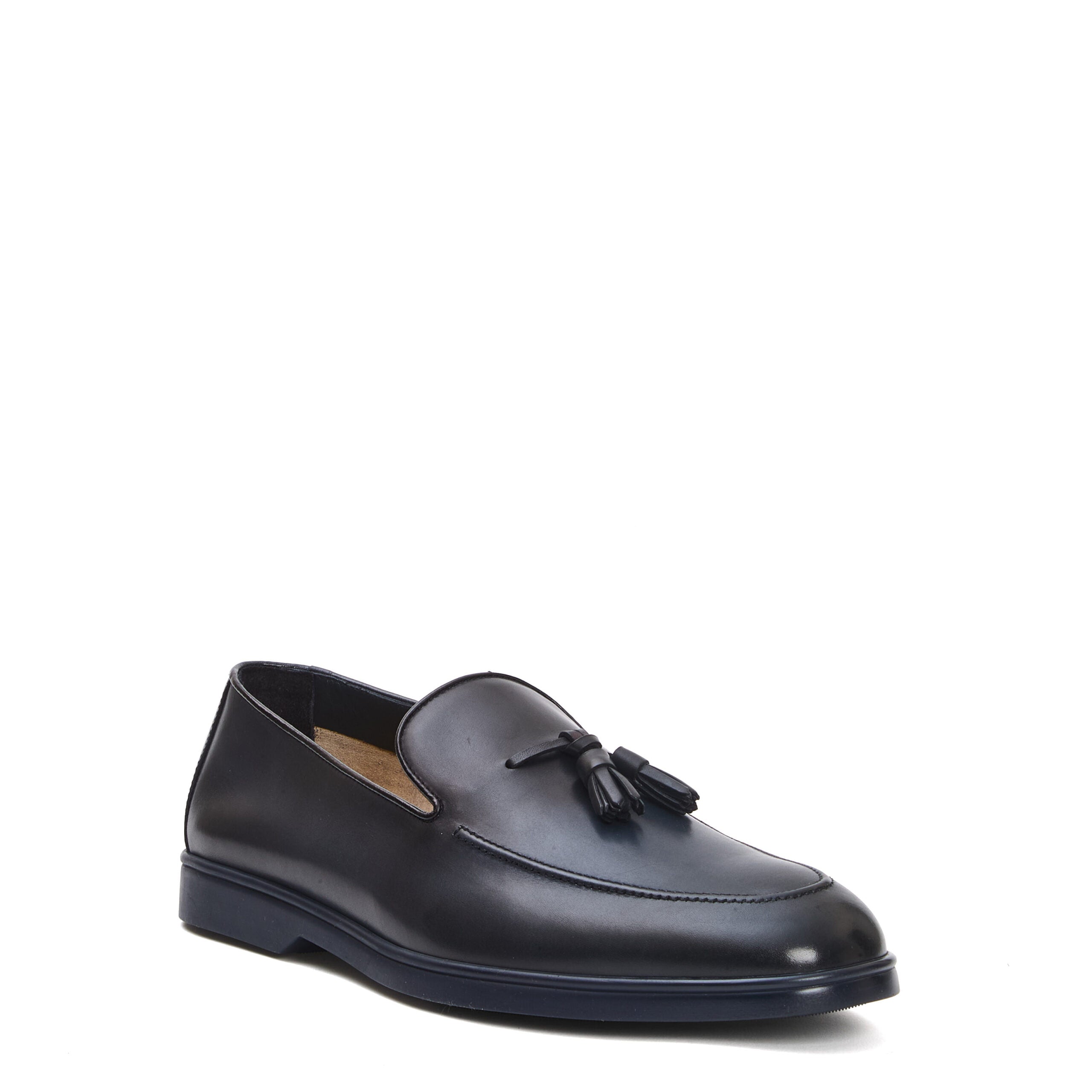 DOUCAL'S Sleek Leather Loafers - 2.5 cm Sole Height