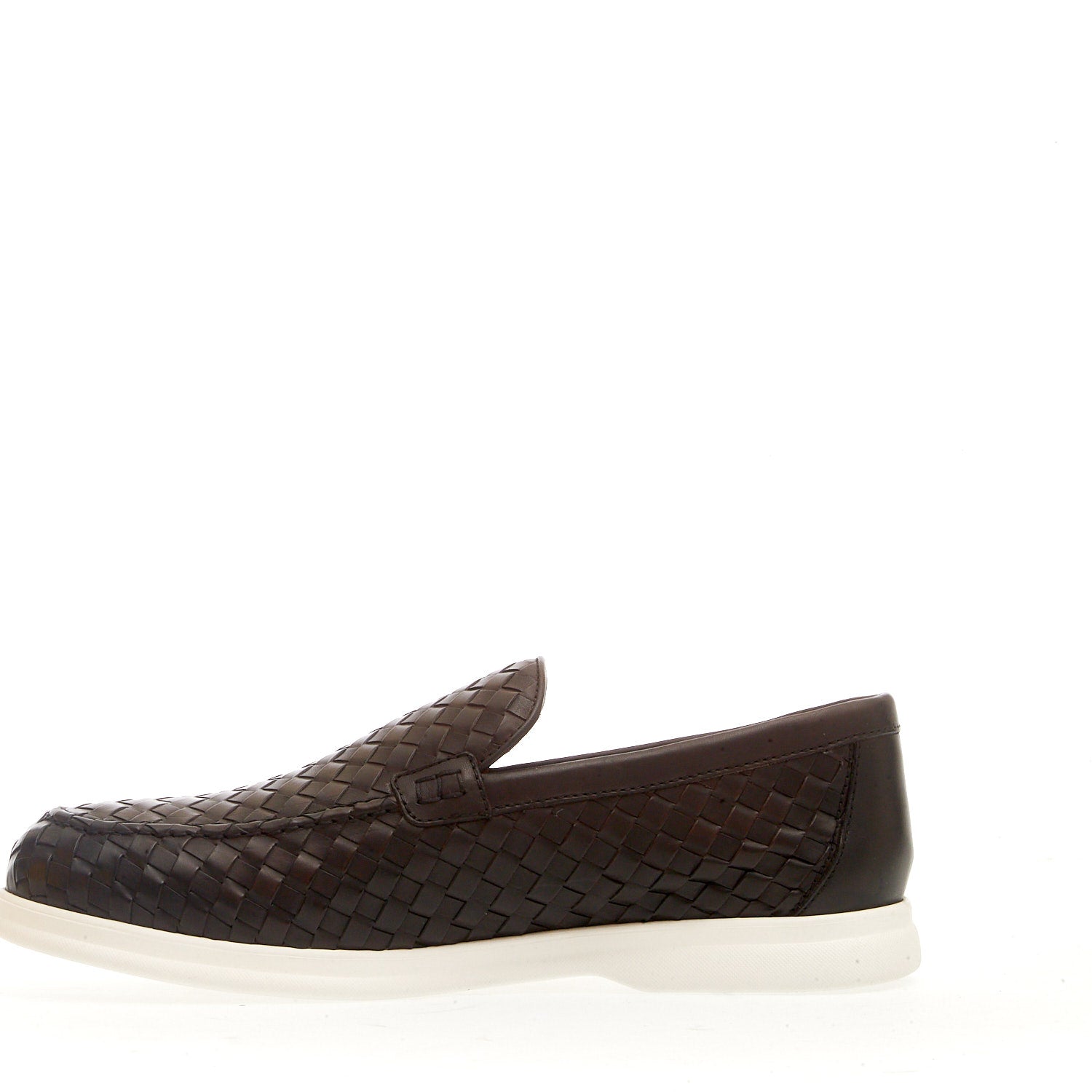 DOUCAL'S Classic Woven Leather Loafers for Men