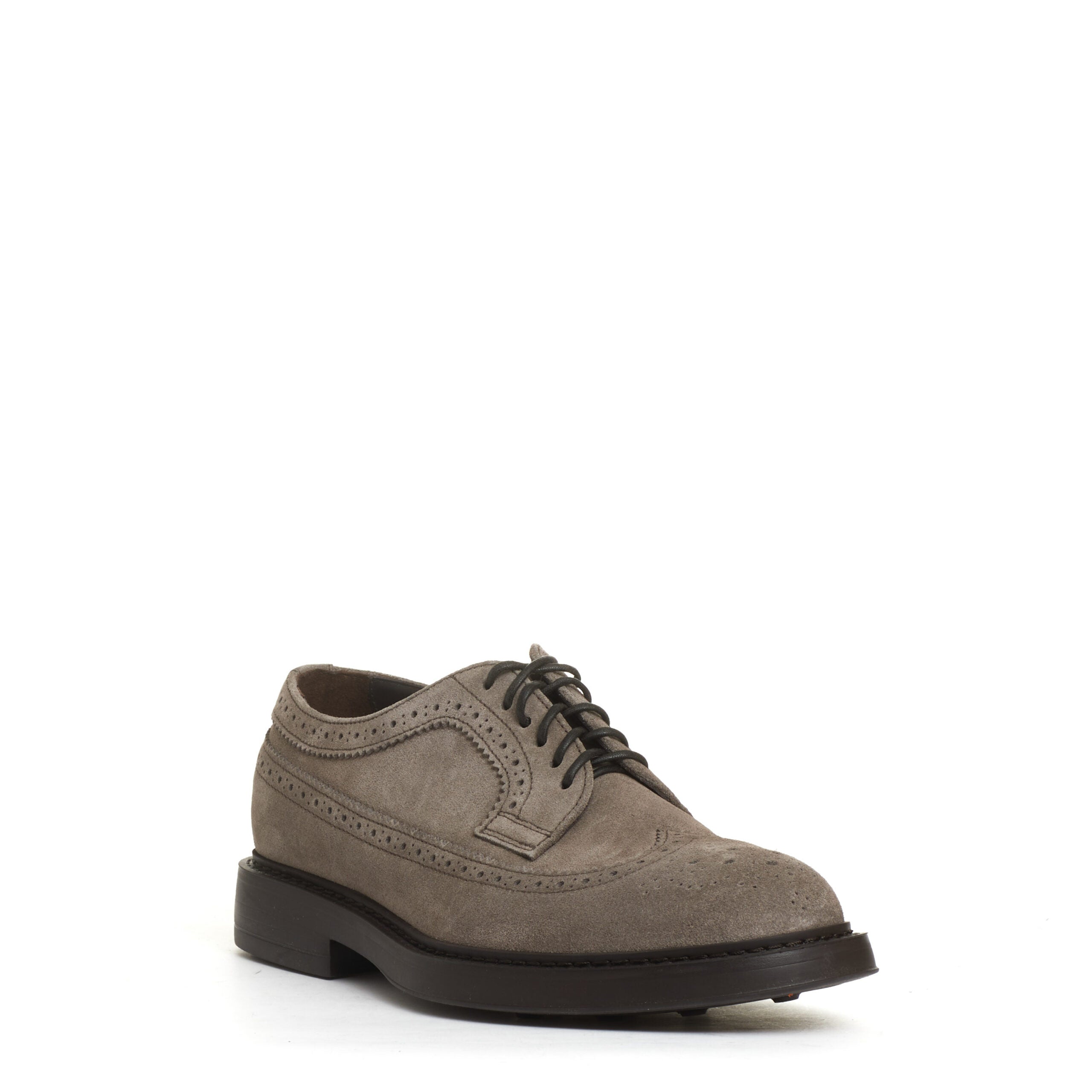 DOUCAL'S Laced Suede Derby Dress Shoes