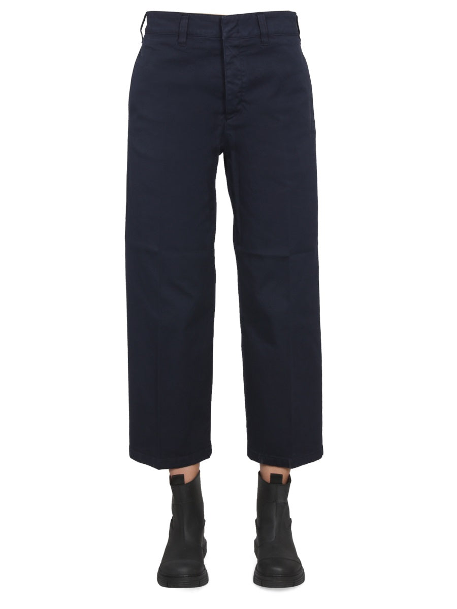 DEPARTMENT FIVE Classic Women's Cotton Pants with Concealed Closure