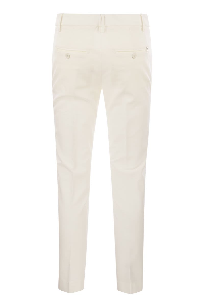 DONDUP Perfect Slim Fit Stretch Trousers - Ankle Length