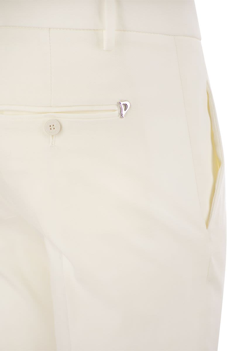 DONDUP Perfect Slim Fit Stretch Trousers - Ankle Length