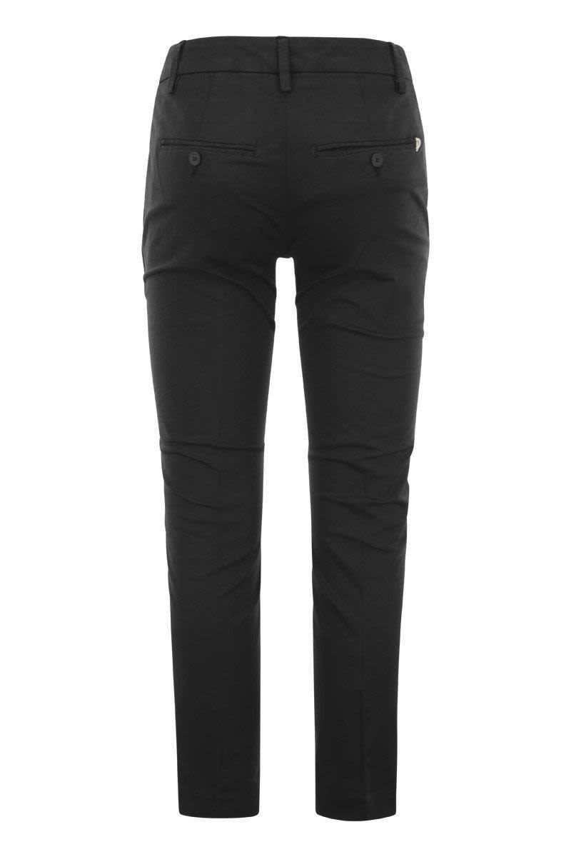 DONDUP Slim Fit Modal Cotton Ankle Pants