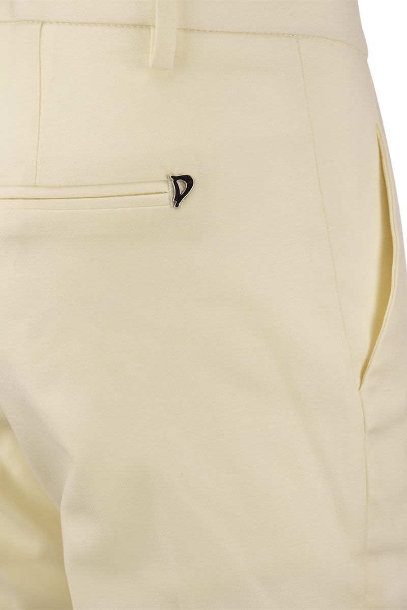 DONDUP Wool Slim-Fit Trousers - Ankle-Length