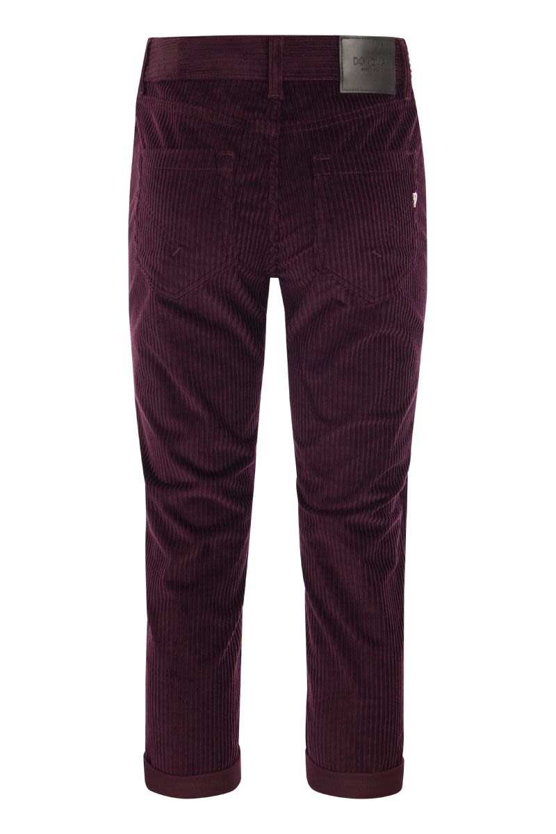 DONDUP Loose-Fitting Velvet Trousers for Women