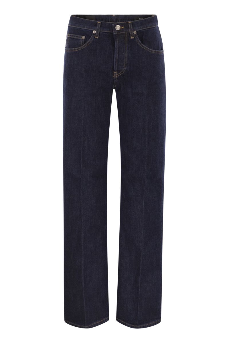 DONDUP Wide-Leg Stretch Denim Jeans - Low Rise