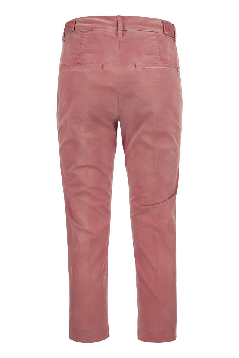 DONDUP Mid-Rise Carrot Fit Chino Trousers for Women