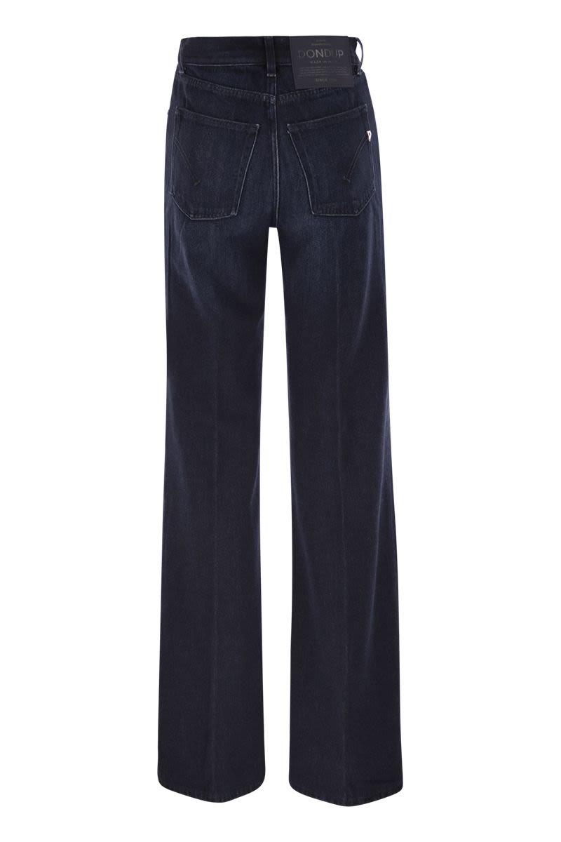 DONDUP High-Waisted Wide-Leg Five-Pocket Jeans