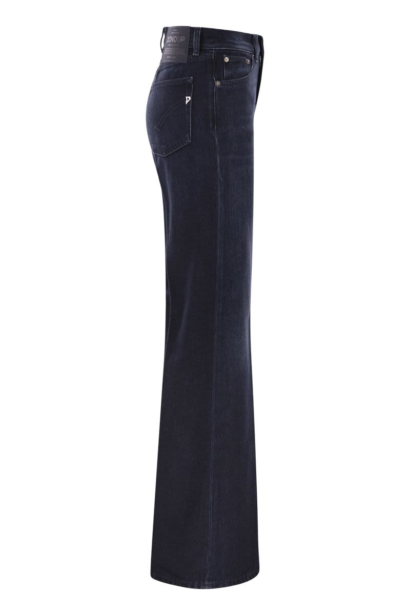 DONDUP High-Waisted Wide-Leg Five-Pocket Jeans