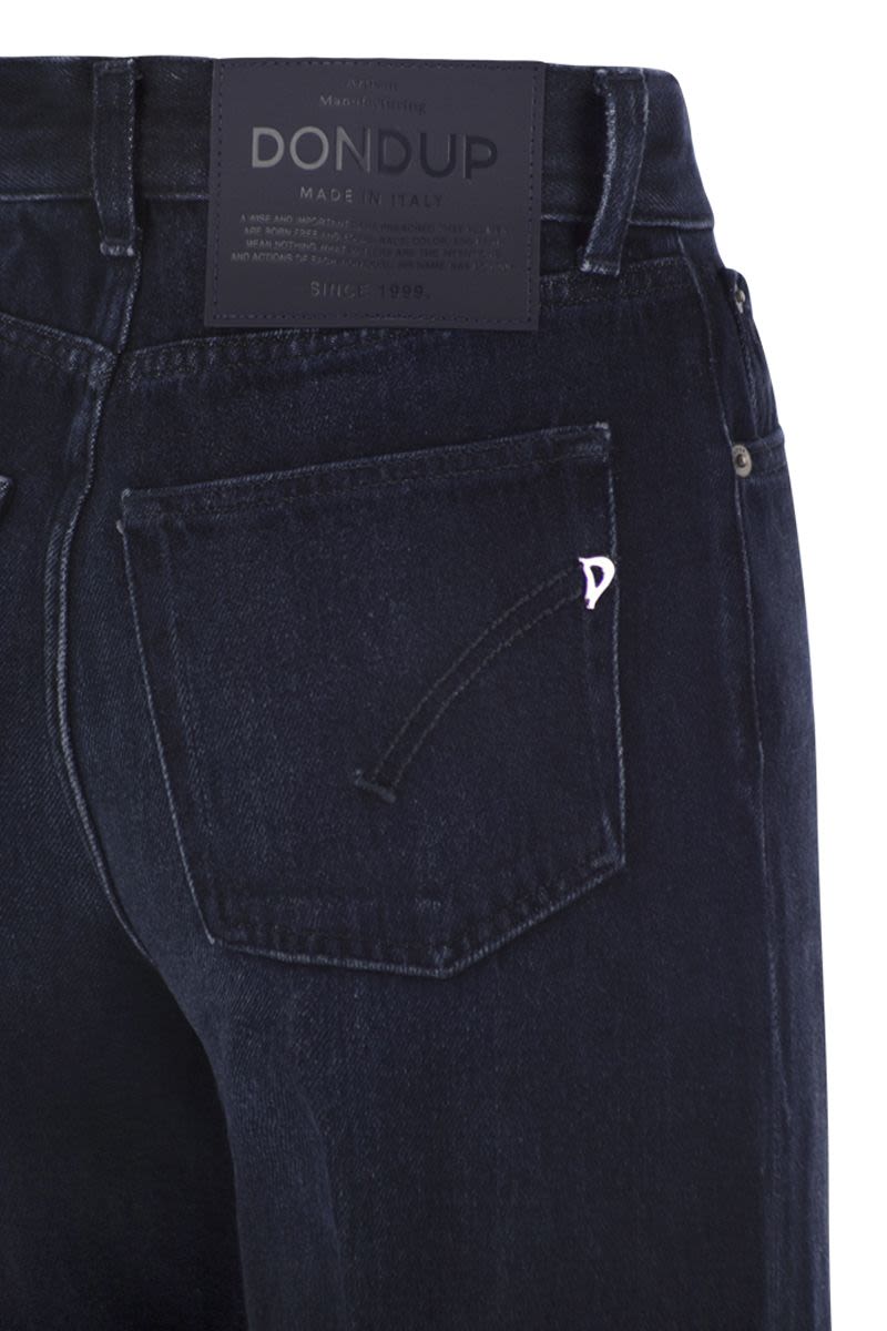 DONDUP High-Waisted Wide-Leg Five-Pocket Jeans