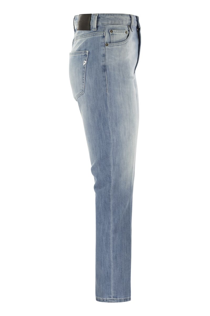 DONDUP Cindy High-Waisted Straight Leg Jeans