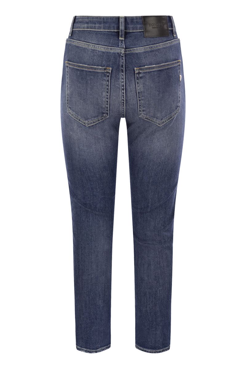 DONDUP CINDY Regular Fit High-Waist Straight Leg Jeans