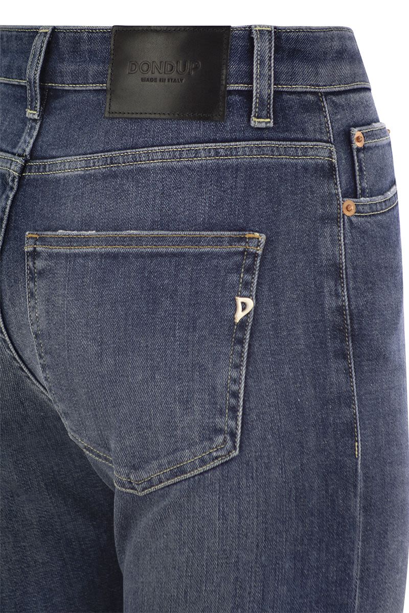 DONDUP CINDY Regular Fit High-Waist Straight Leg Jeans