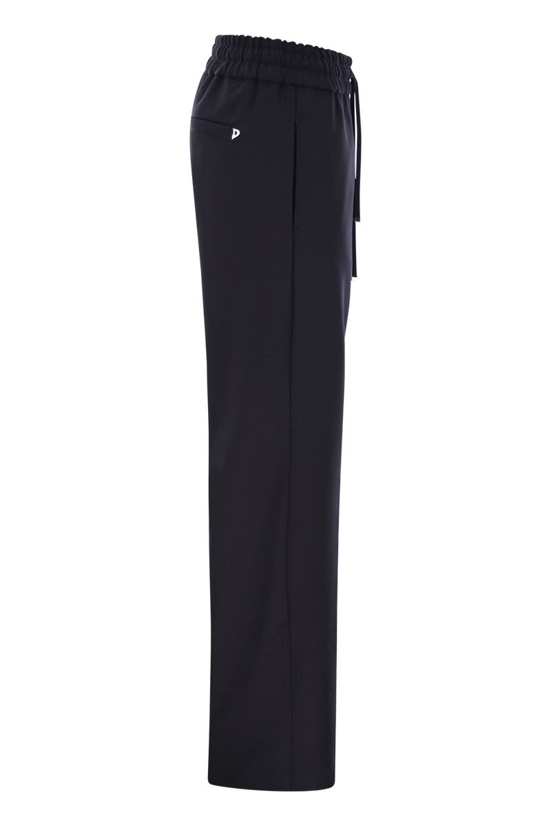 DONDUP Fluid Gabardine Jogger Trousers - Loose Fit