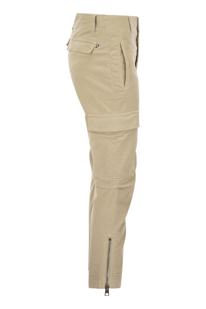 DONDUP Velvet Cargo Pants - EVE