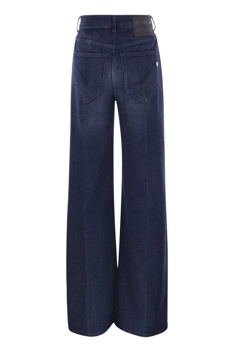 DONDUP Five-Pocket Wide-Leg Jeans - Regular Waist