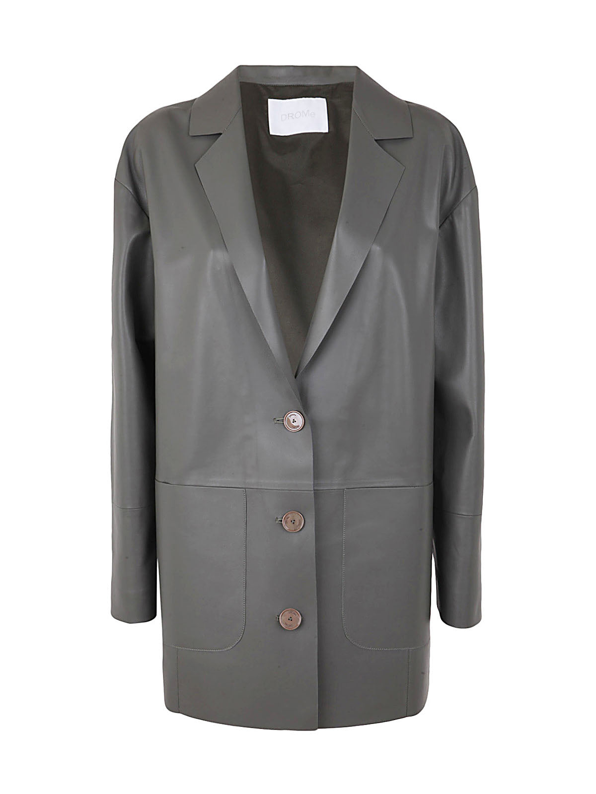 DRM Boxy Leather Blazer for Women
