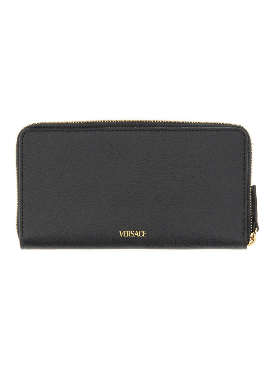 VERSACE Mini Leather Wallet - 11 CM X 20 CM X 2.5 CM