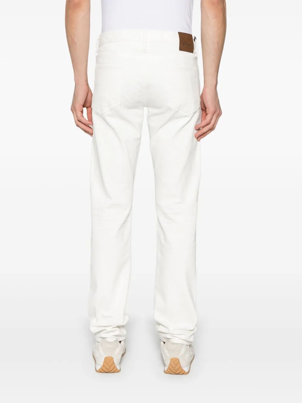 TOM FORD Ripped Details Straight Fit Jeans