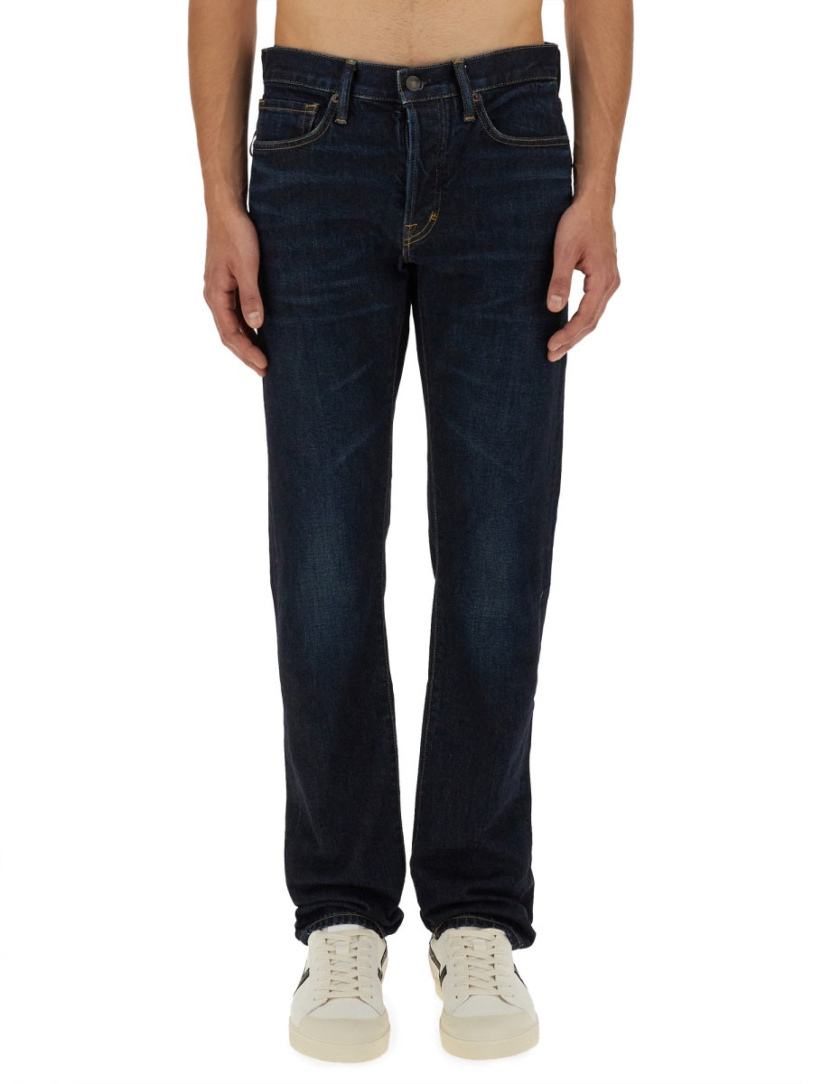 TOM FORD Premium Cotton Denim Jeans for Men - FW25 Collection