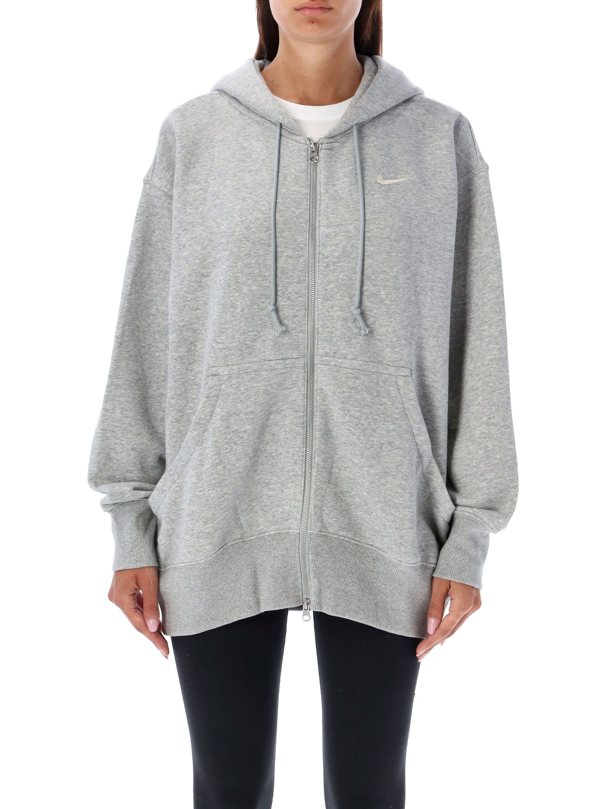 NIKE Oversized Zipped Hoodie - S